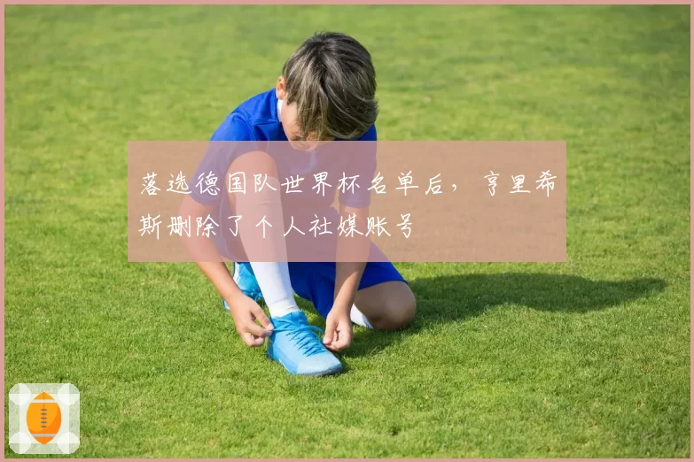 落选德国队世界杯名单后,亨里希斯删除了个人社媒账号